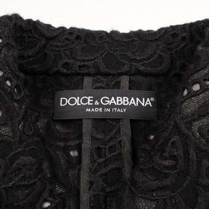 Dolce & Gabbana Total Lace Black Wool Jacket — view 3