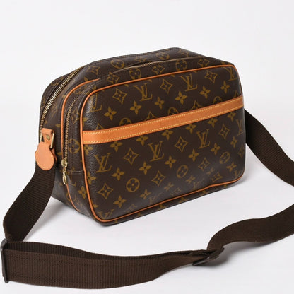 Louis Vuitton Shoulder Bag Reporter PM Monogram Canvas Brown — view 3