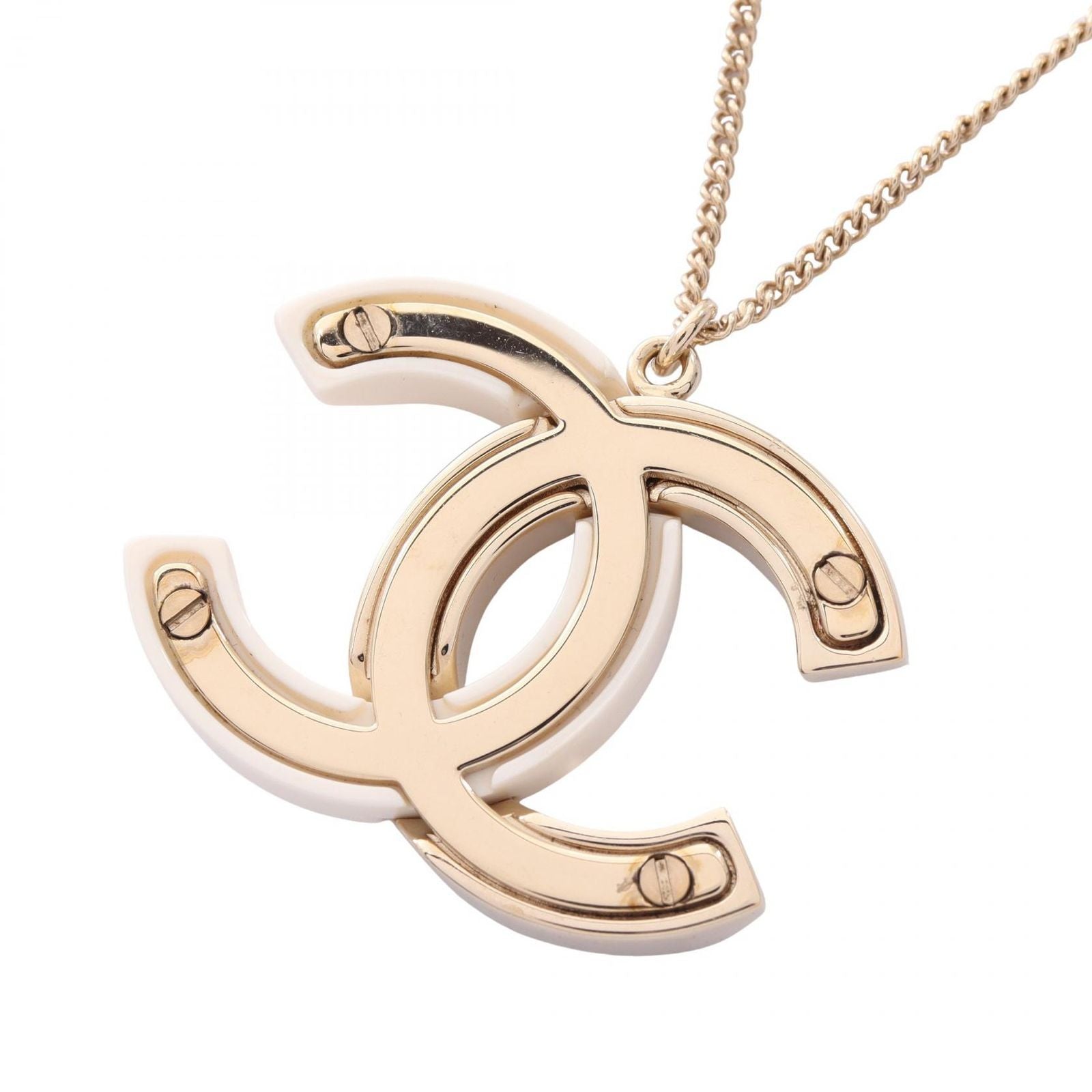 Chanel Necklace CC Logo — view 2