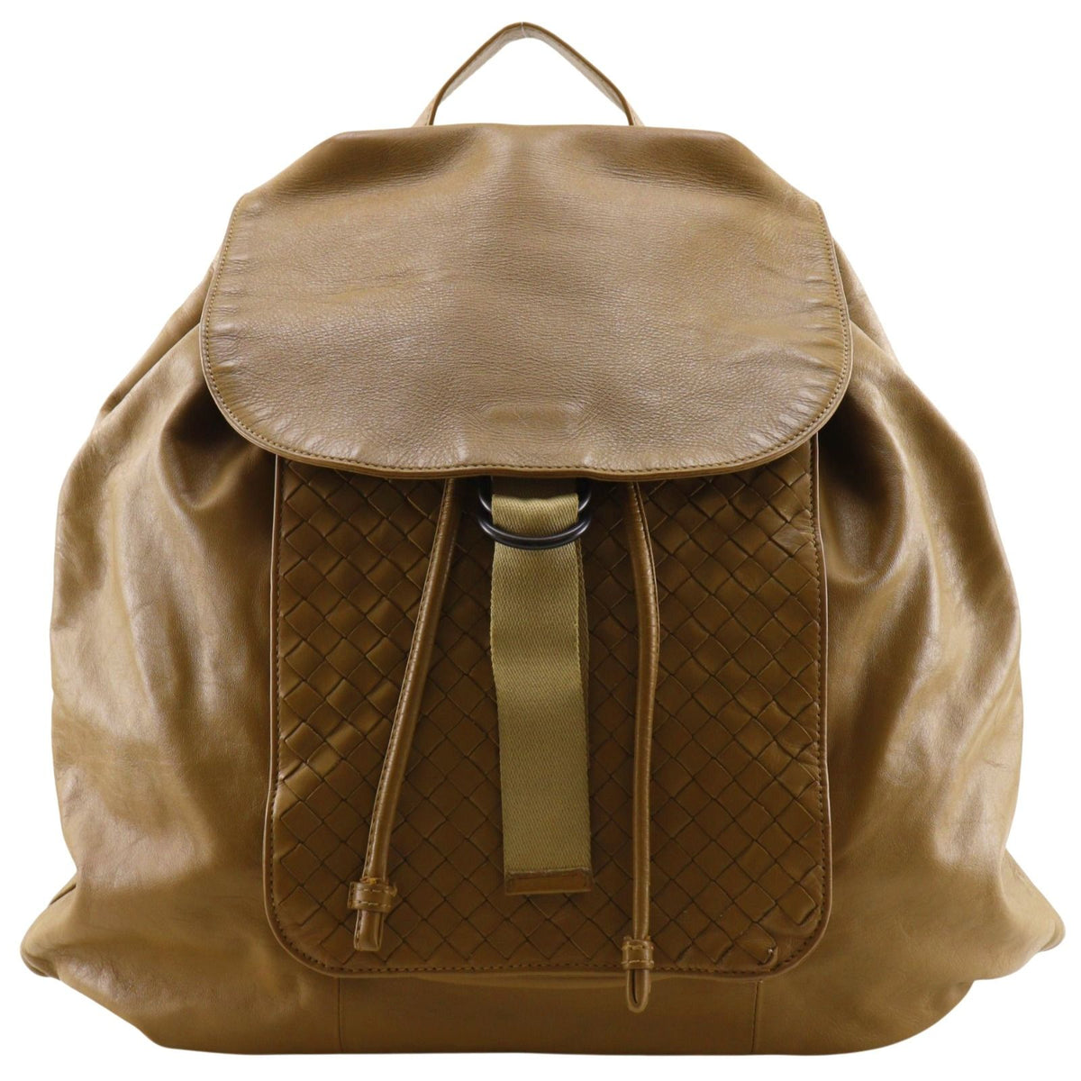 Bottega Veneta Intrecciato Calfskin Beige Backpack