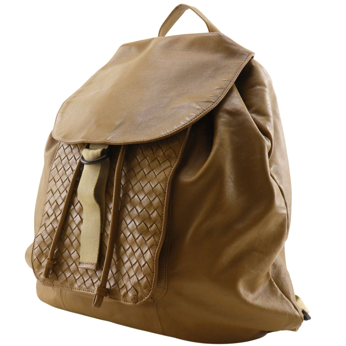 Bottega Veneta Intrecciato Calfskin Beige Backpack — view 2