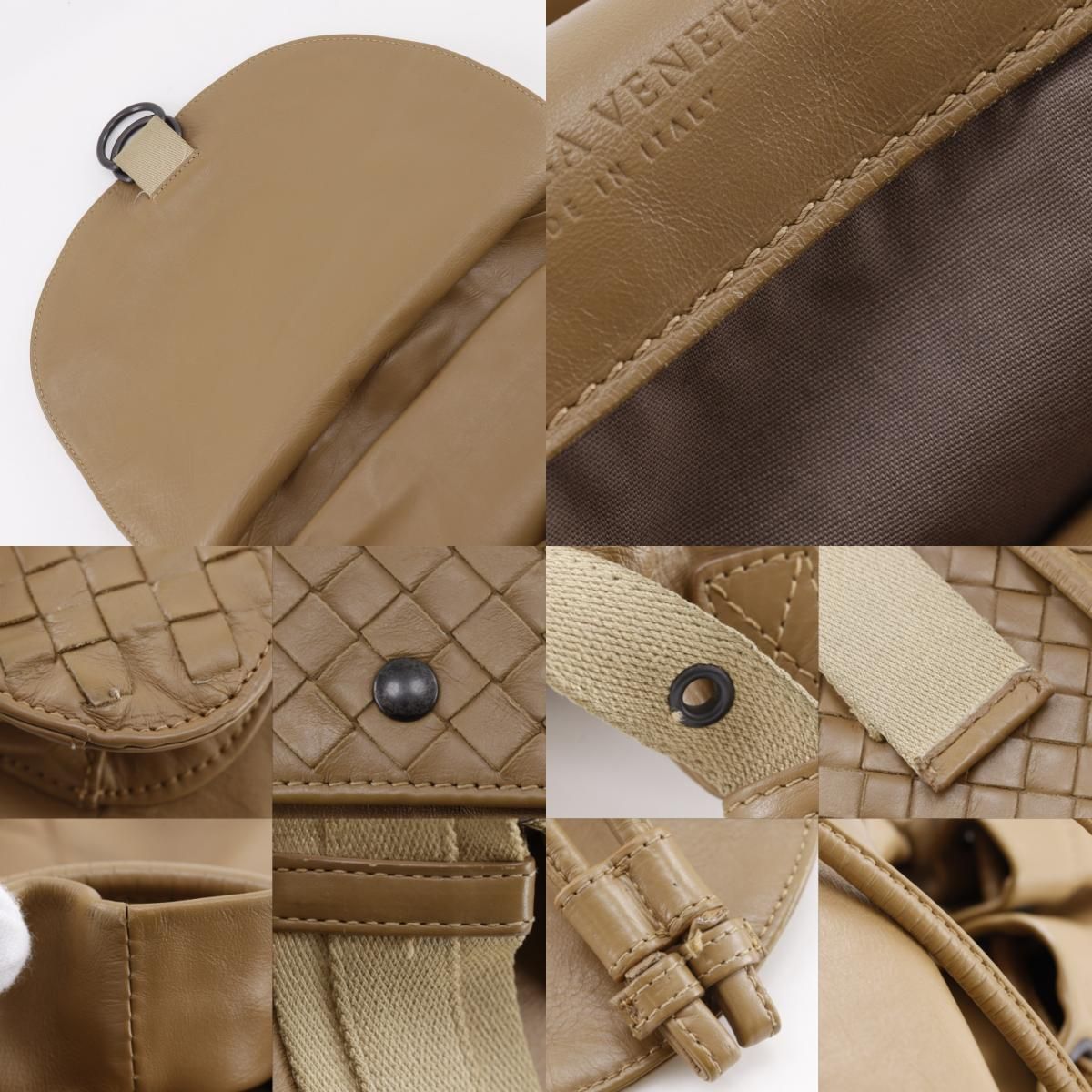 Bottega Veneta Intrecciato Calfskin Beige Backpack — view 8