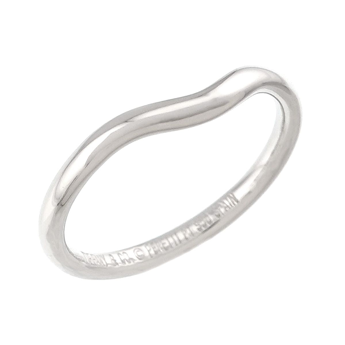 Tiffany & Co Curved Band Ring Platinum — view 4
