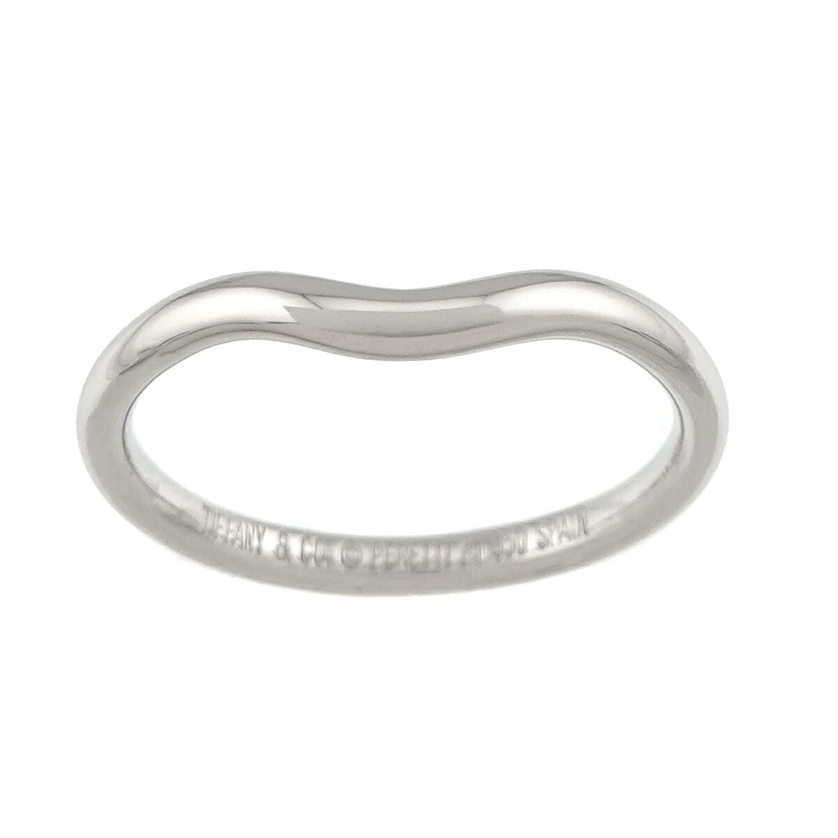 Tiffany & Co Curved Band Ring Platinum — view 2