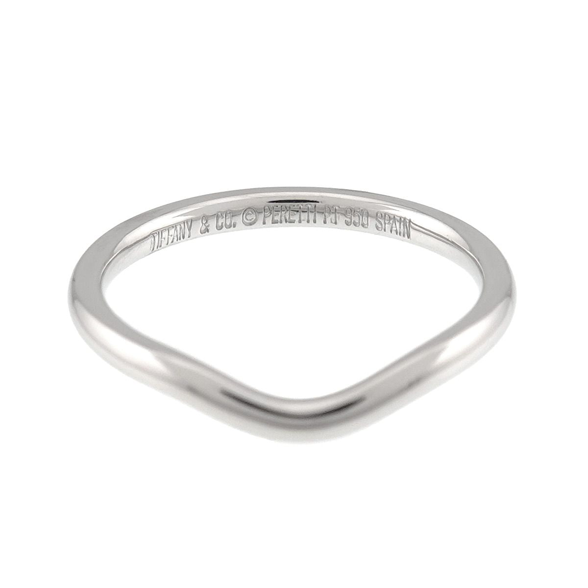 Tiffany & Co Curved Band Ring Platinum — view 3