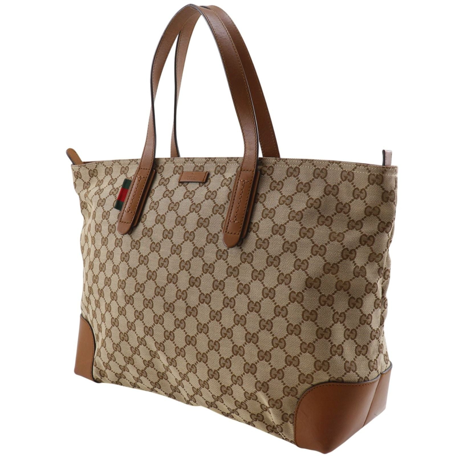 Gucci Sherry Line GG Canvas Brown Tote Bag — view 2