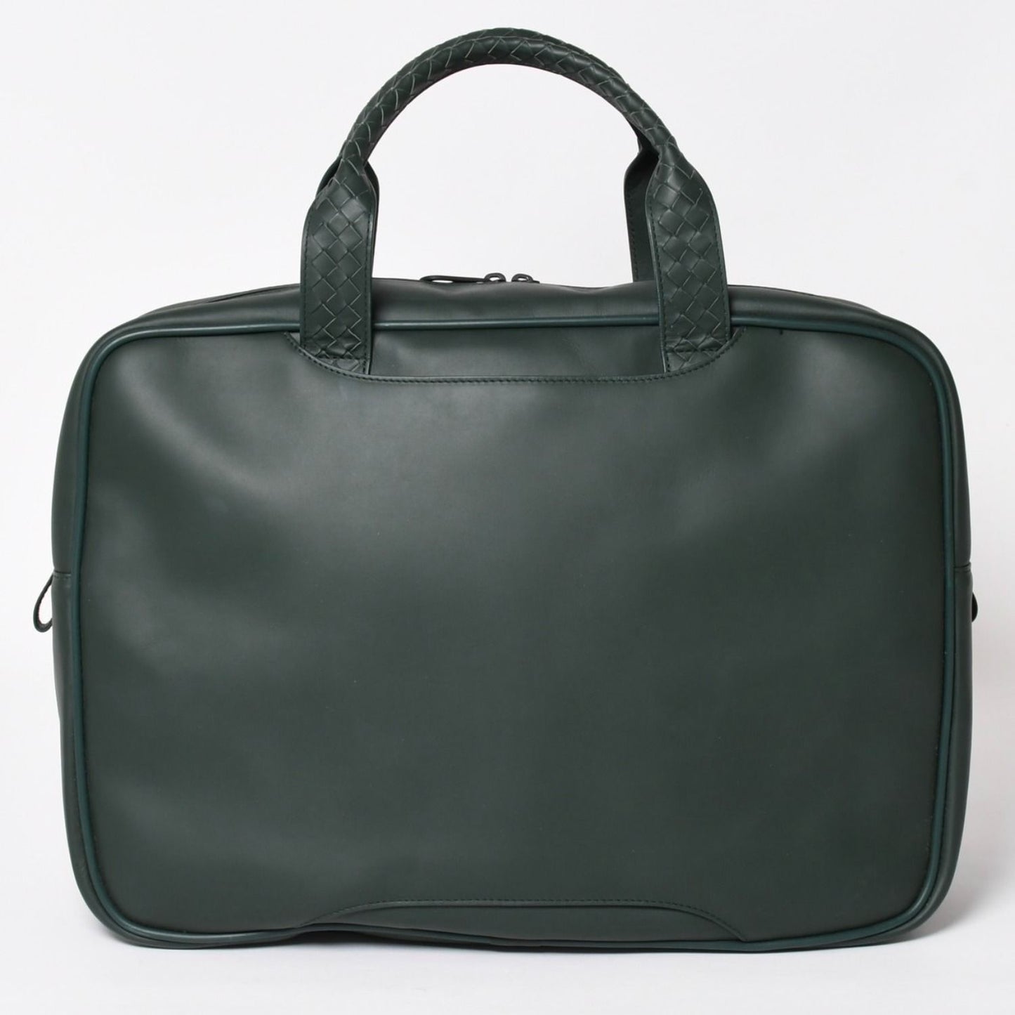 Bottega Veneta Leather Handbag Bag Intrecciato Dark Green — view 2