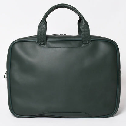 Bottega Veneta Leather Handbag Bag Intrecciato Dark Green — view 2