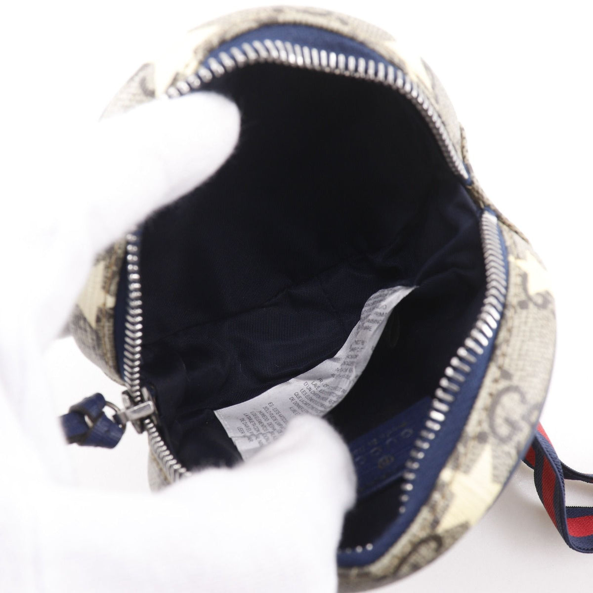Gucci Children's Star Waist Pouch GG Supreme Canvas Brown — view 6