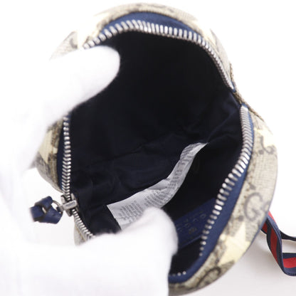 Gucci Children's Star Waist Pouch GG Supreme Canvas Brown — view 6