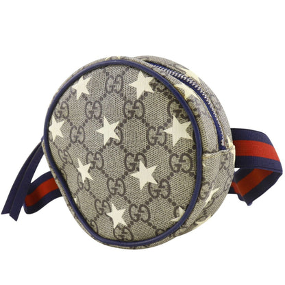 Gucci Children's Star Waist Pouch GG Supreme Canvas Brown — view 2