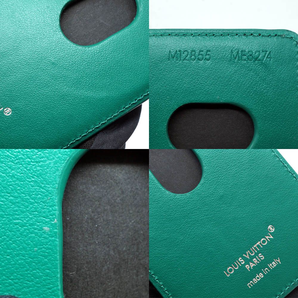 Louis Vuitton Card Holder Magnet Green Monogram Brown Case — view 7