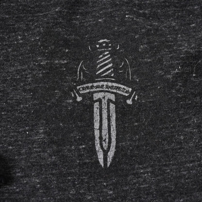 Chrome Hearts Dagger Print Sweatpants CH Logo Scroll Label Dark Gray Jogger — view 6