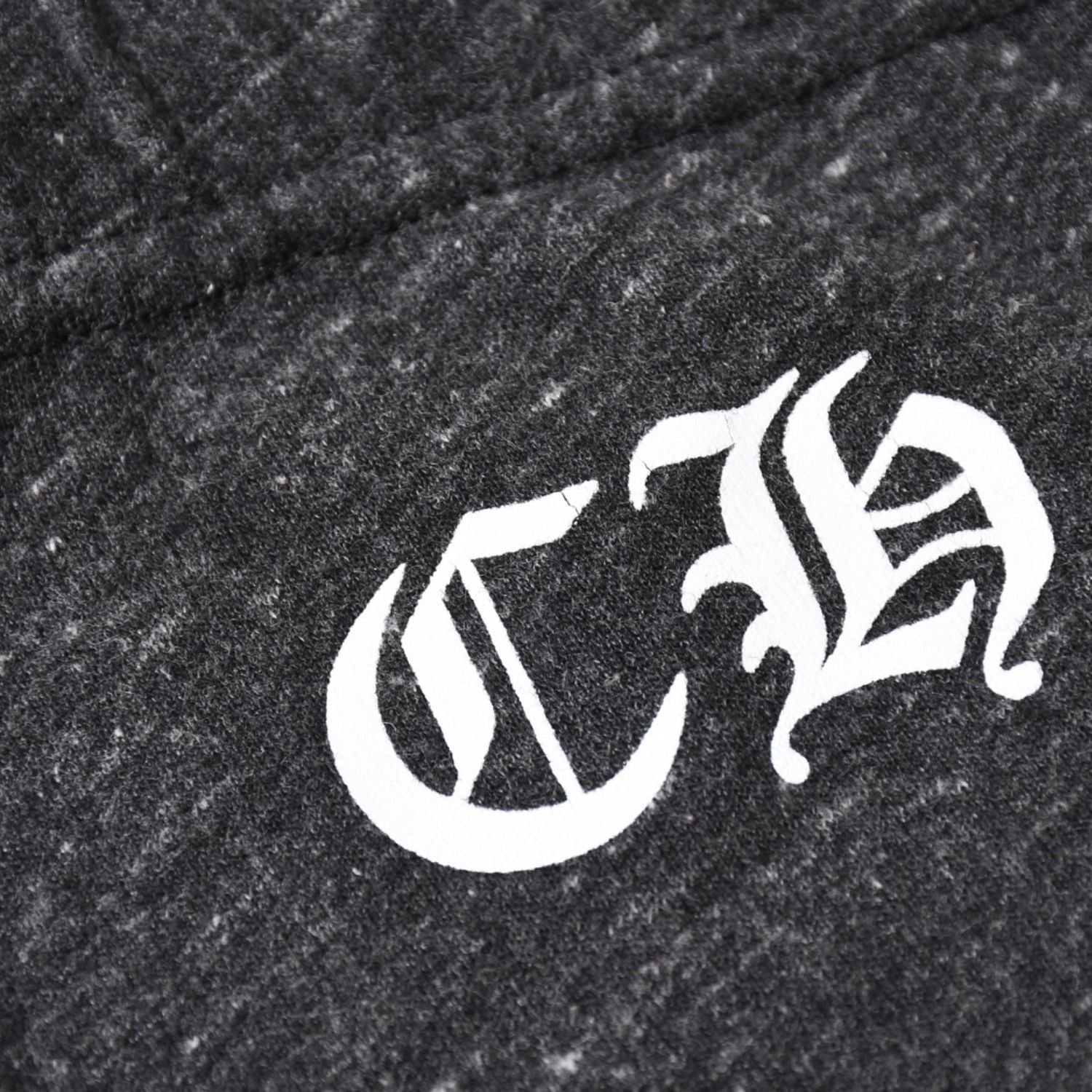 Chrome Hearts Dagger Print Sweatpants CH Logo Scroll Label Dark Gray Jogger — view 5