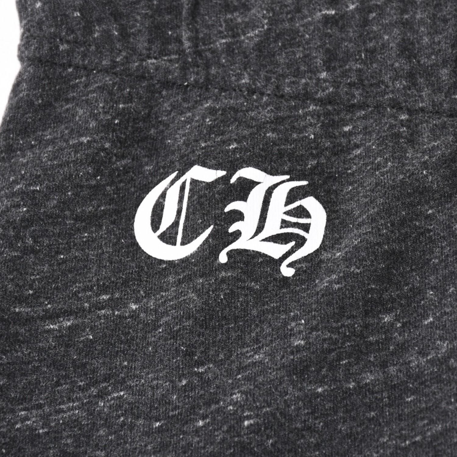 Chrome Hearts Dagger Print Sweatpants CH Logo Scroll Label Dark Gray Jogger — view 4