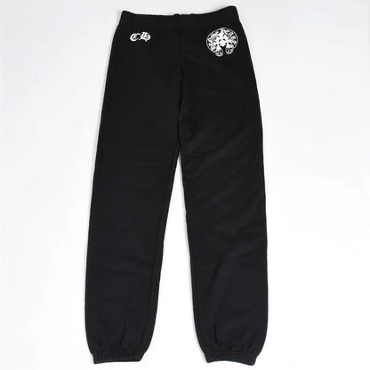 Chrome Hearts Horseshoe Logo Sweatpants CH Cemetery Cross Black Jogger Pants XS