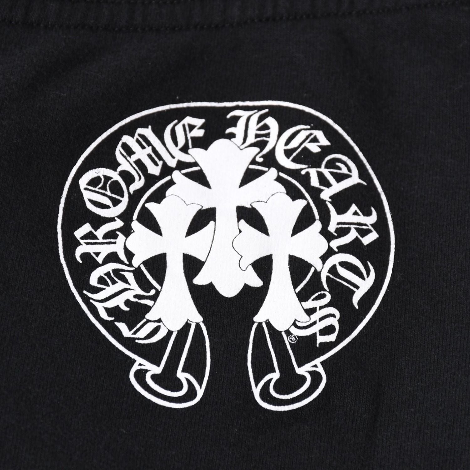 Chrome Hearts Horseshoe Logo Sweatpants CH Cemetery Cross Black Jogger Pants XS — view 5
