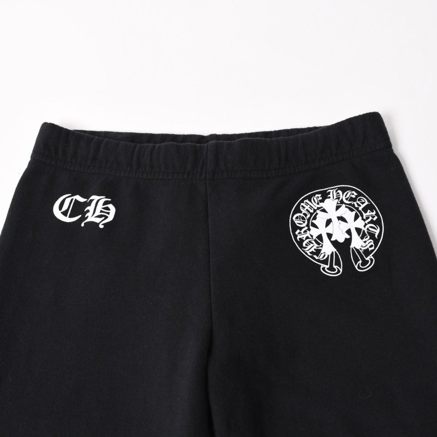 Chrome Hearts Horseshoe Logo Sweatpants CH Cemetery Cross Black Jogger Pants XS — view 3