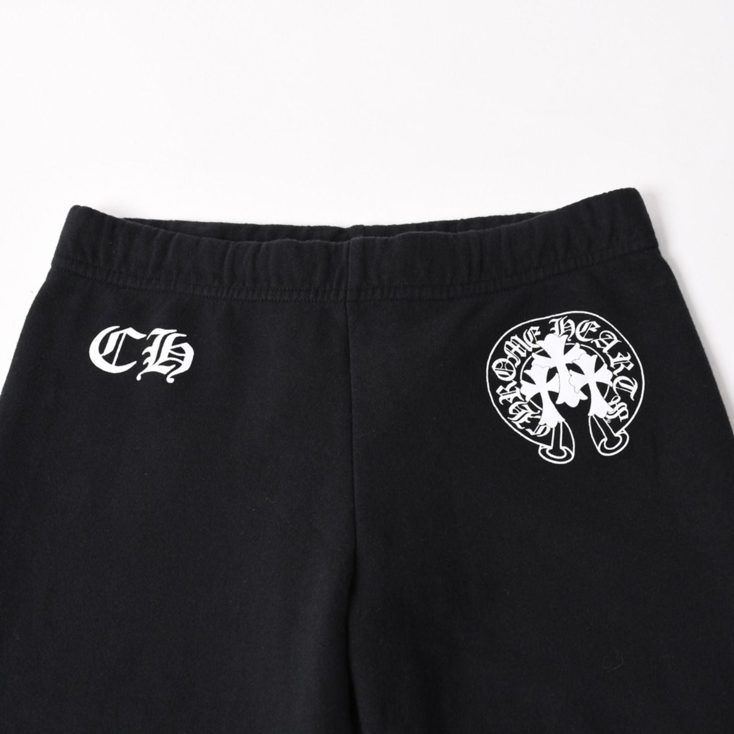 Chrome Hearts Horseshoe Logo Sweatpants CH Cemetery Cross Black Jogger Pants XS — view 3