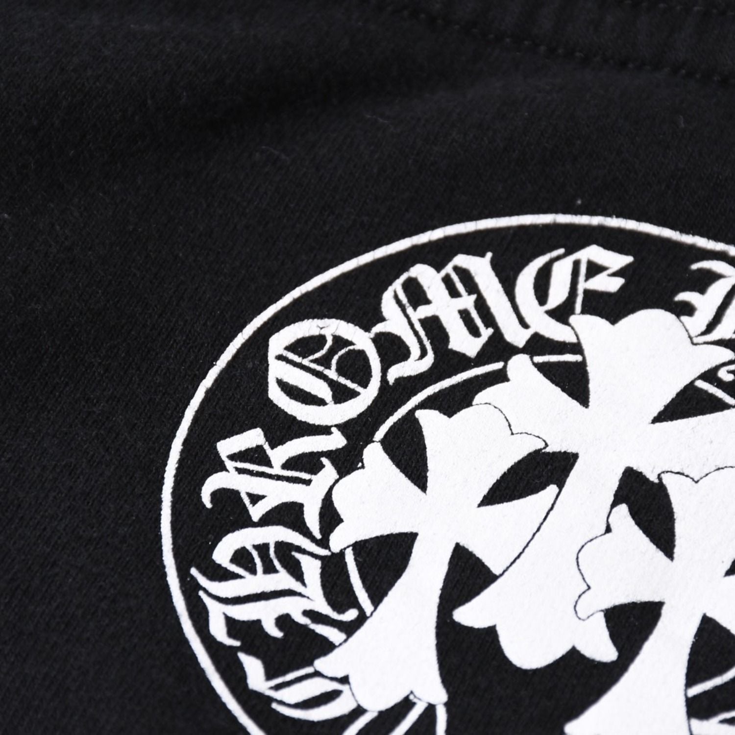 Chrome Hearts Horseshoe Logo Sweatpants CH Cemetery Cross Black Jogger Pants XS — view 7