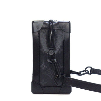 Louis Vuitton Shoulder Bag Soft Trunk Black Gray Monogram Eclipse Leather — view 3