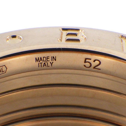 Bvlgari Ring B.Zero1 Lock Band 18K Pink Gold Black Ceramic — view 5