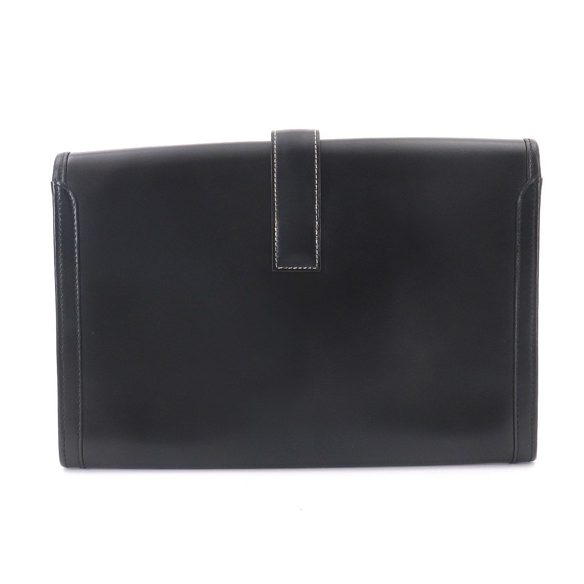 Hermes Jige PM Clutch Box Calf Black — view 2
