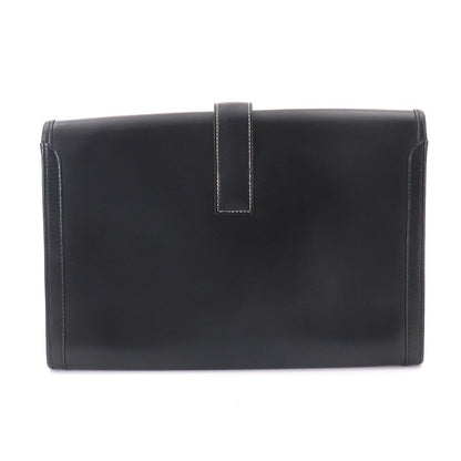 Hermes Jige PM Clutch Box Calf Black — view 2