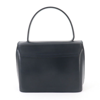 Celine Hand Bag Leather Navy Gold Vintage — view 2