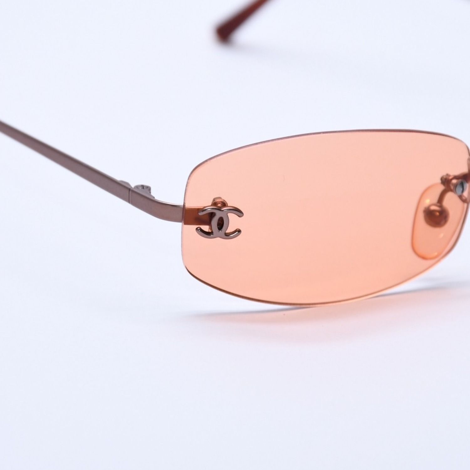 Chanel Rimless Sunglasses Eyewear 4002 CC Logo — view 7