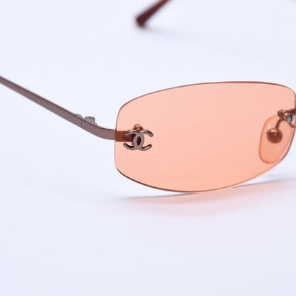 Chanel Rimless Sunglasses Eyewear 4002 CC Logo — view 7
