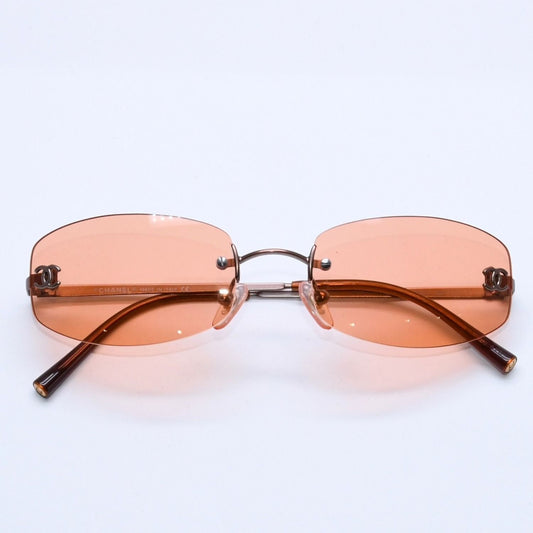 Chanel Rimless Sunglasses Eyewear 4002 CC Logo