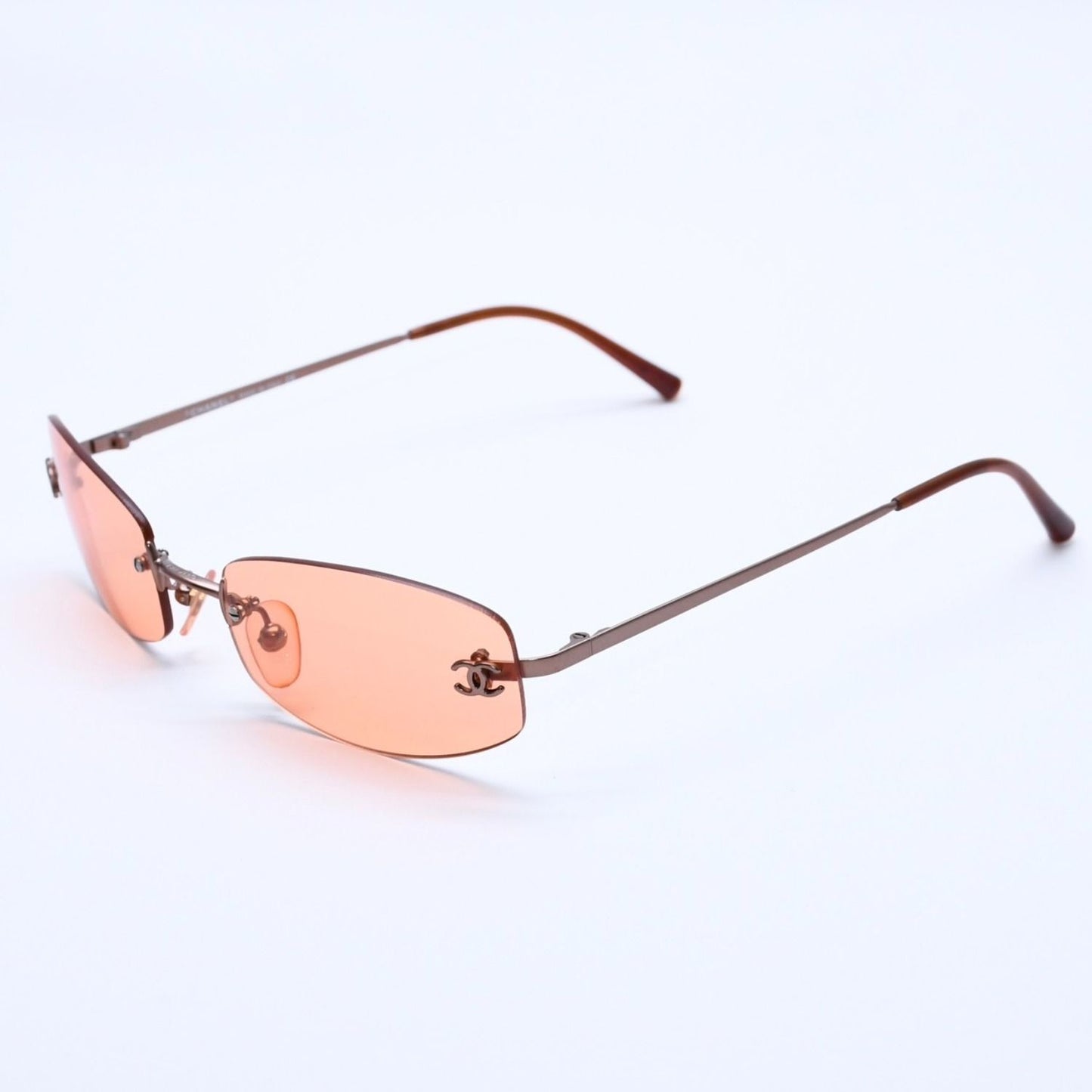 Chanel Rimless Sunglasses Eyewear 4002 CC Logo — view 2