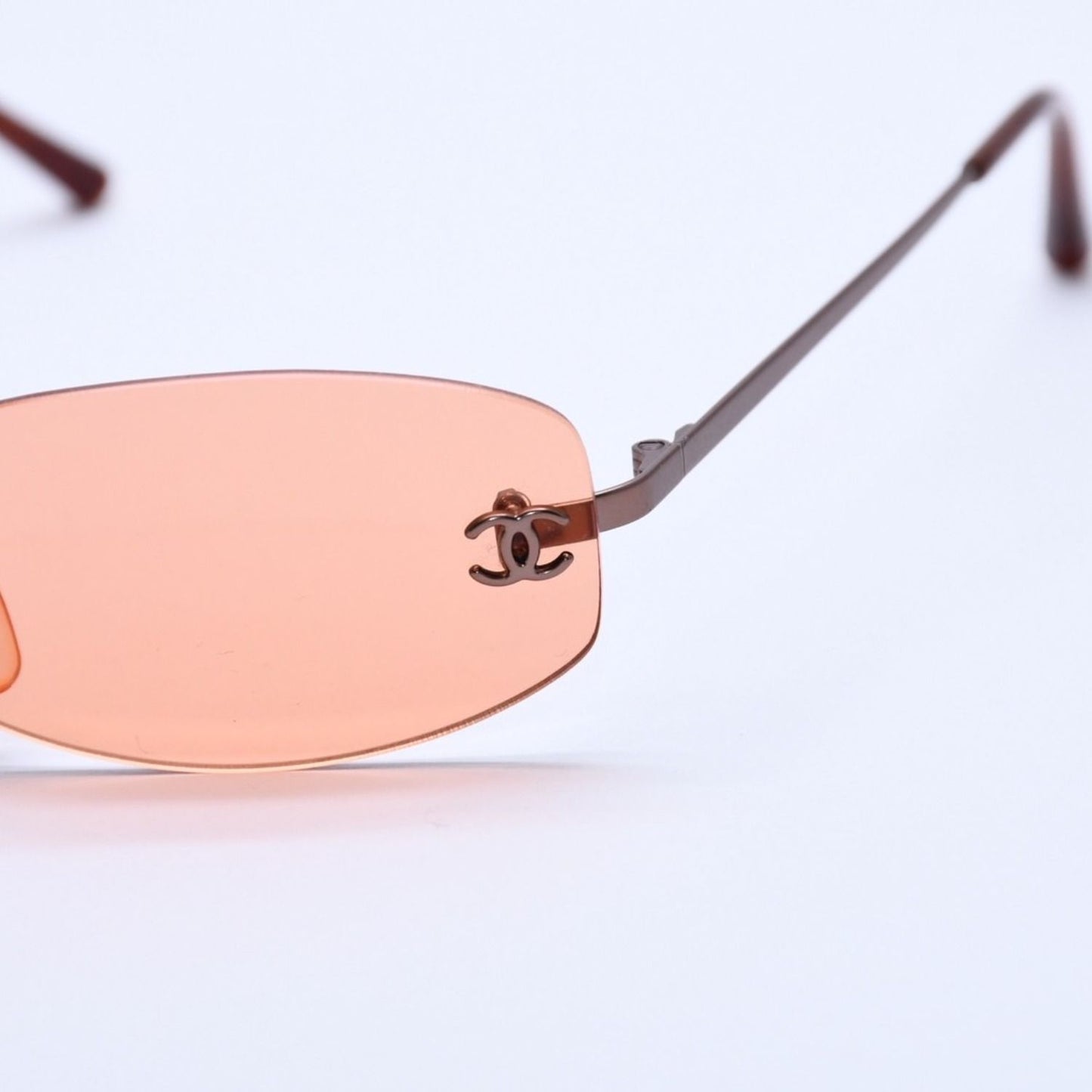 Chanel Rimless Sunglasses Eyewear 4002 CC Logo — view 6