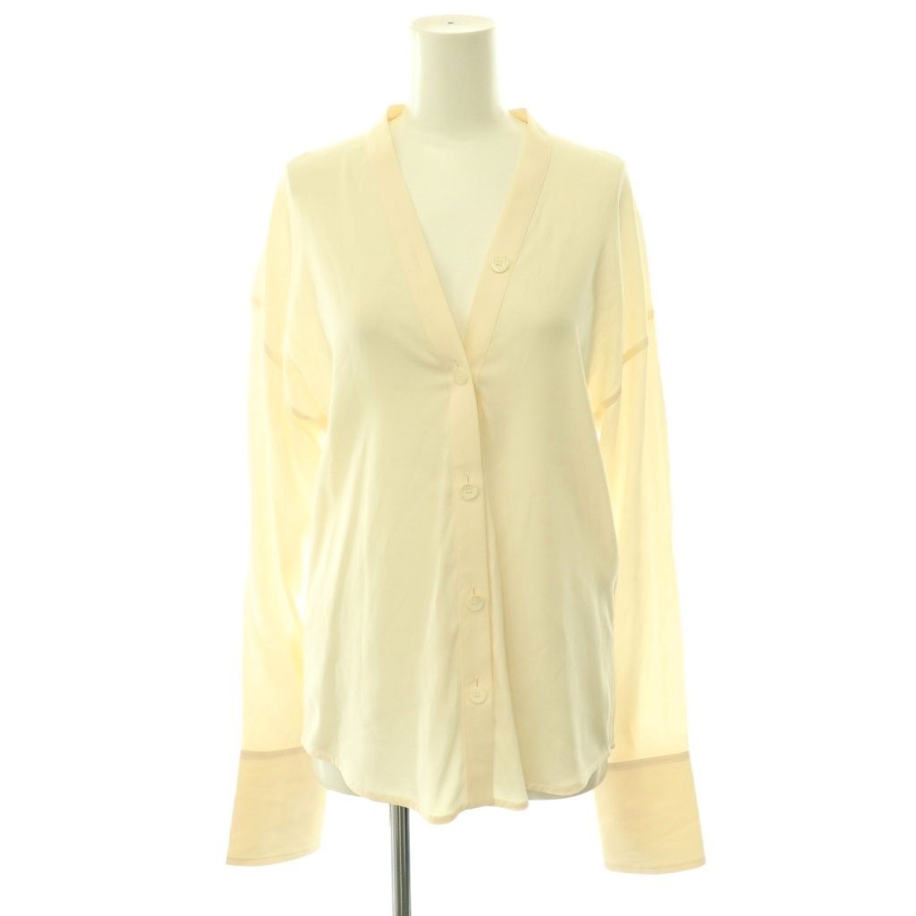 Celine Phoebe Philo Era 2 Silk Neck Button Blouse