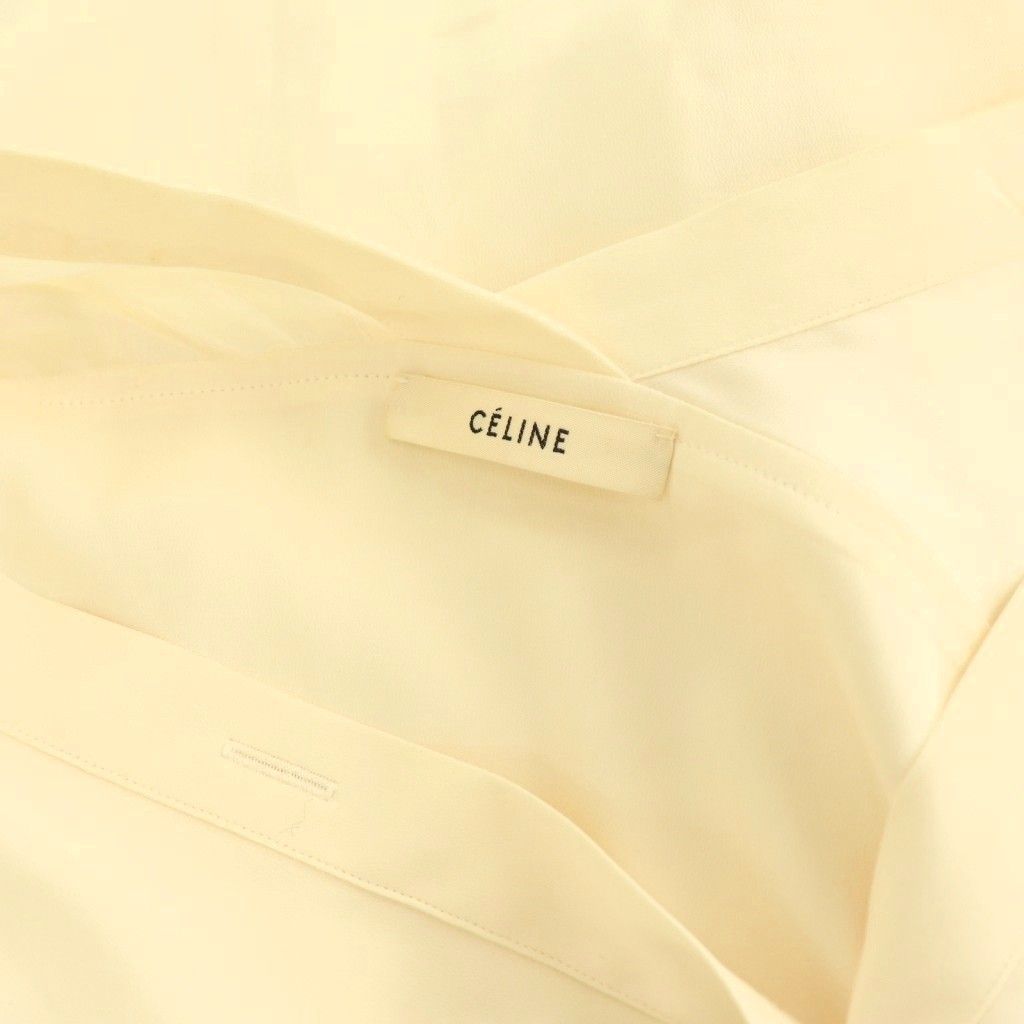 Celine Phoebe Philo Era 2 Silk Neck Button Blouse — view 6