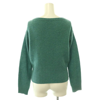 Prada Cashmere Knit Cardigan Long Sleeve Crew Neck 38 Blue Green NR — view 2