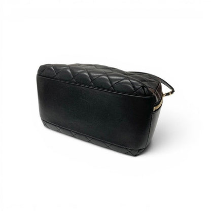Chanel Trendy CC Bowling Bag Lambskin Black Gold Quilted Goro CC Logo Chain — view 4