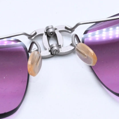 Chanel Folding Front CC Logo Sunglasses 62 17 Purple Lens Eyewear — view 8