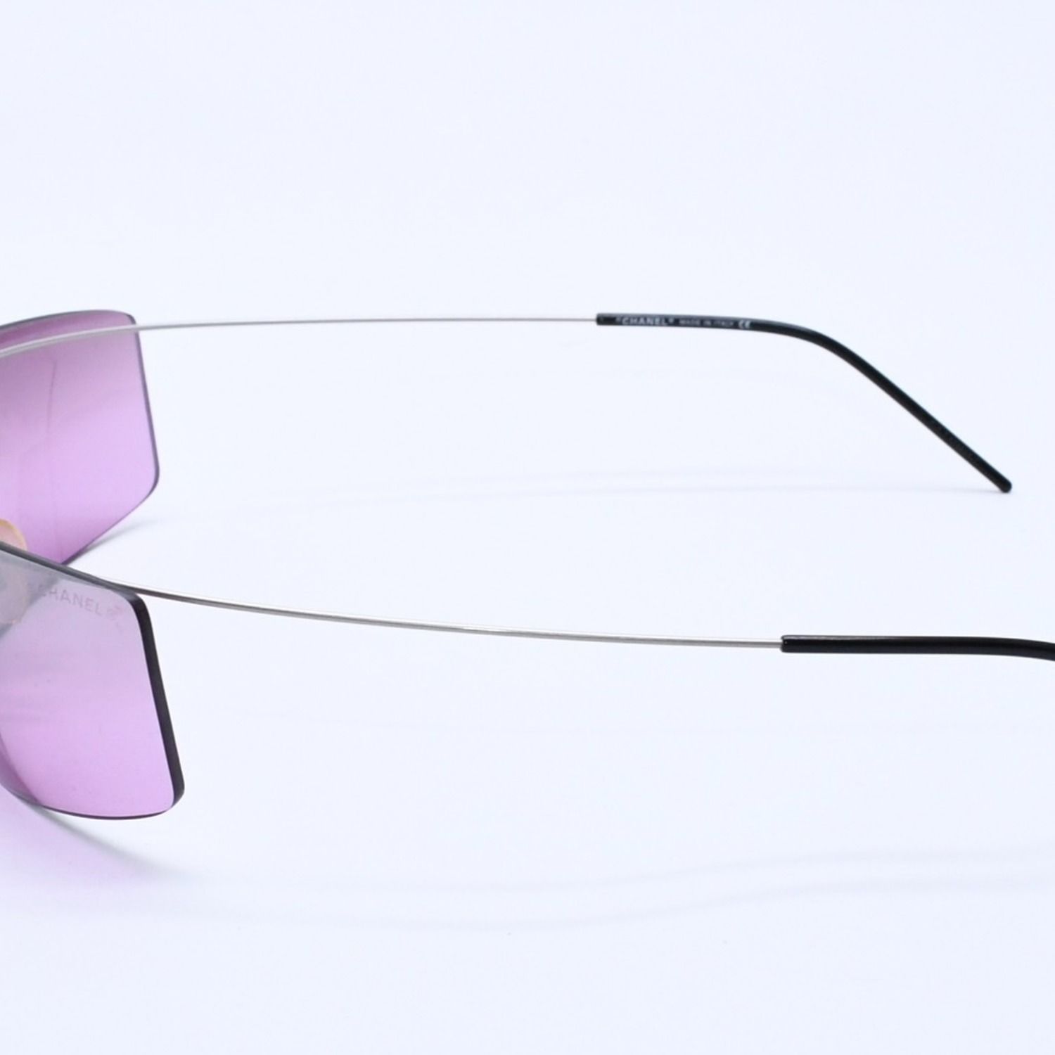 Chanel Folding Front CC Logo Sunglasses 62 17 Purple Lens Eyewear — view 6