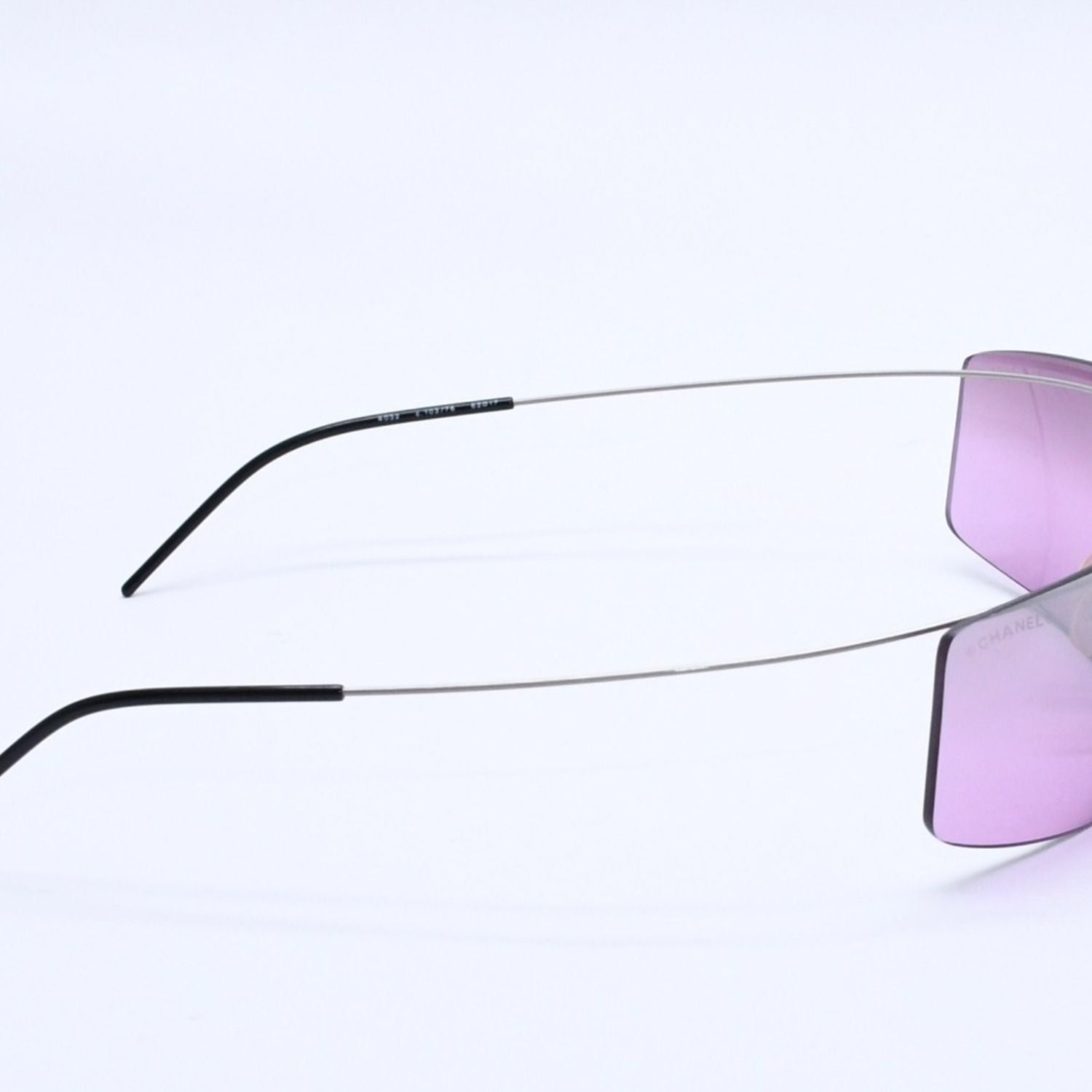 Chanel Folding Front CC Logo Sunglasses 62 17 Purple Lens Eyewear — view 5