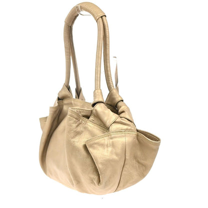 Loewe Nappa Aire Anagram Handbag Gold Leather — view 5