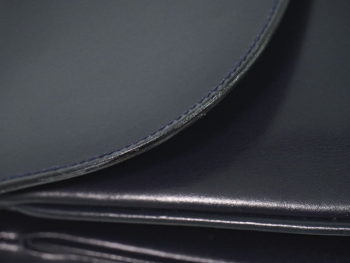 Celine Carriage Shoulder Bag Leather Navy — view 7