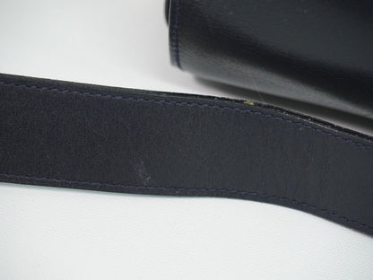 Celine Carriage Shoulder Bag Leather Navy — view 5