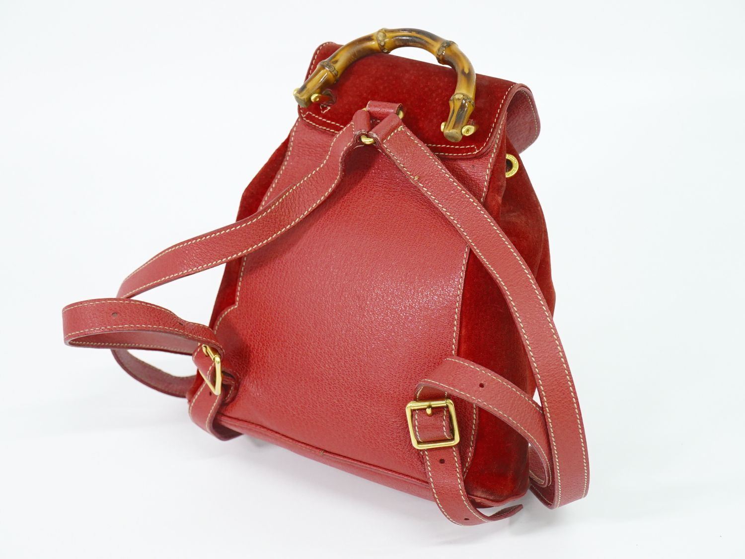 Gucci Bamboo Mini Backpack Suede Leather — view 2