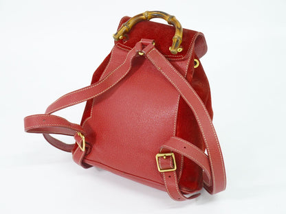 Gucci Bamboo Mini Backpack Suede Leather — view 2