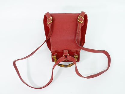 Gucci Bamboo Mini Backpack Suede Leather — view 4