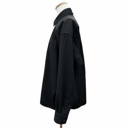 Bottega Veneta Wool Twill Shirt Long Sleeve Black 44 — view 2