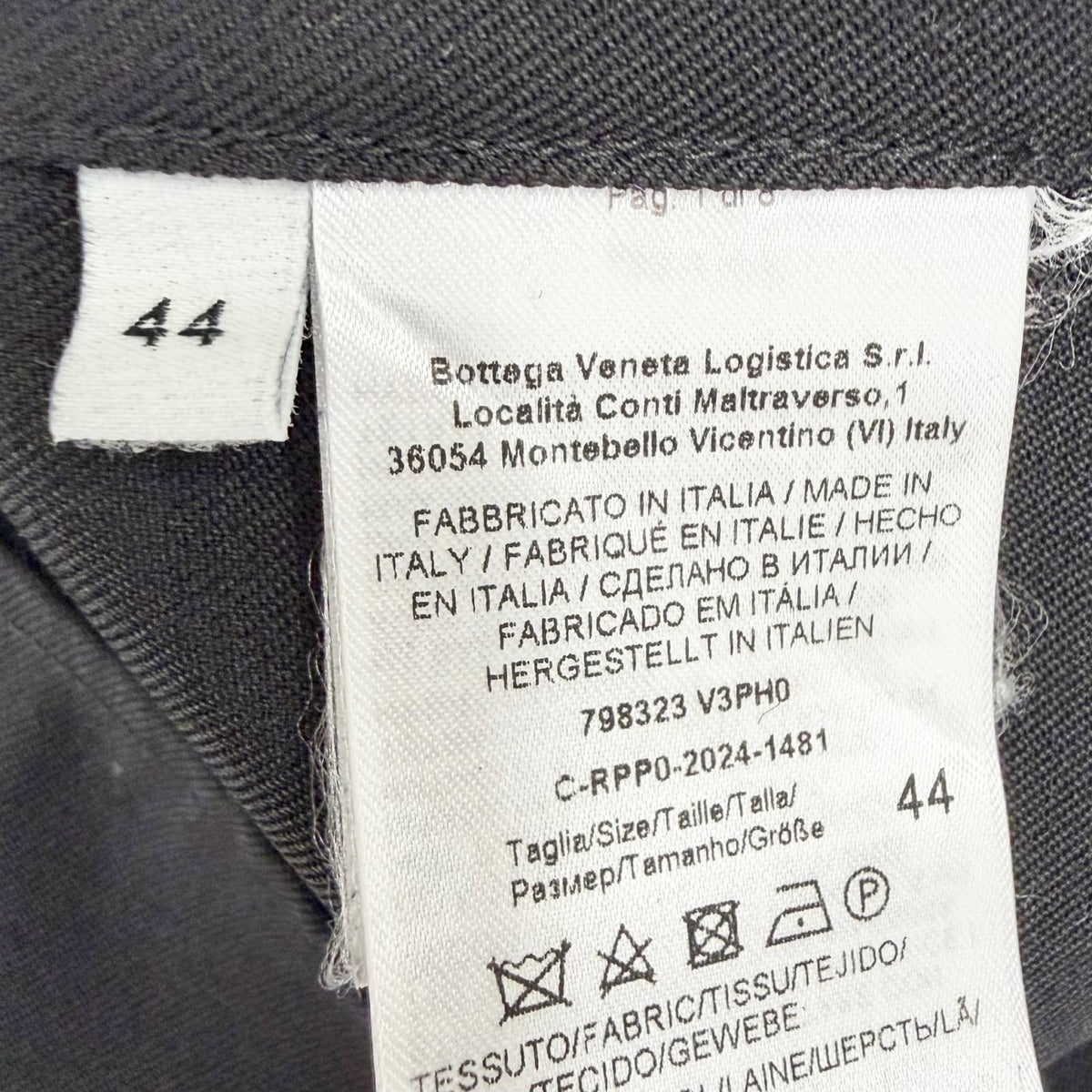 Bottega Veneta Wool Twill Shirt Long Sleeve Black 44 — view 7
