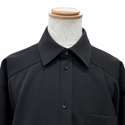 Bottega Veneta Wool Twill Shirt Long Sleeve Black 44 — view 4